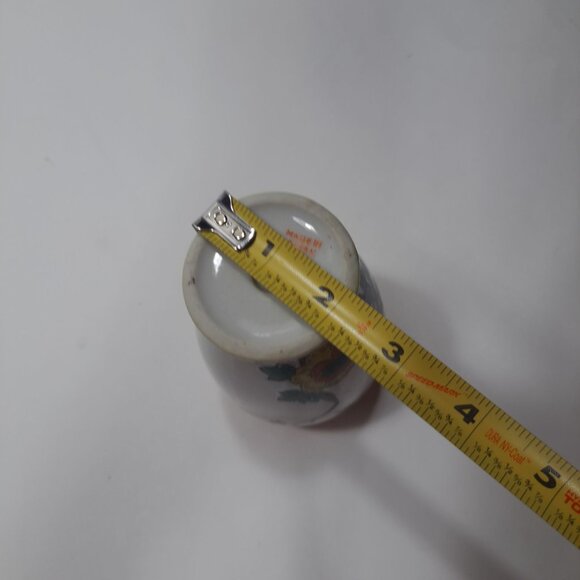 Vintage Japan Lustreware Hand Painted Floral Lantern Vase Stem Bud Flower Pot - Picture 11 of 12